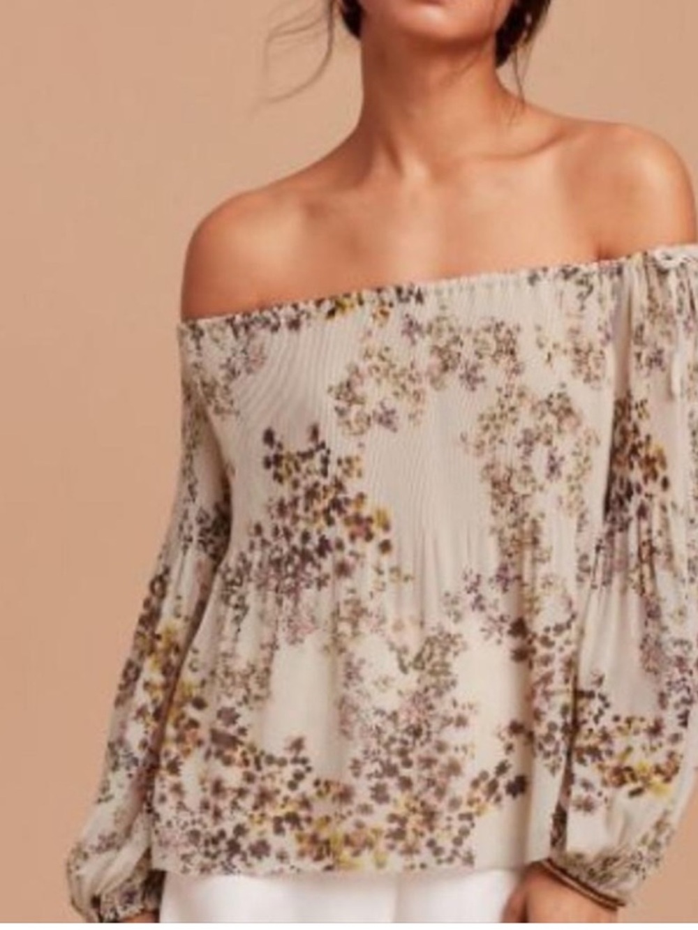 Aritzia Wilfred Talence Blouse (cream/black) - Picture 1 of 9